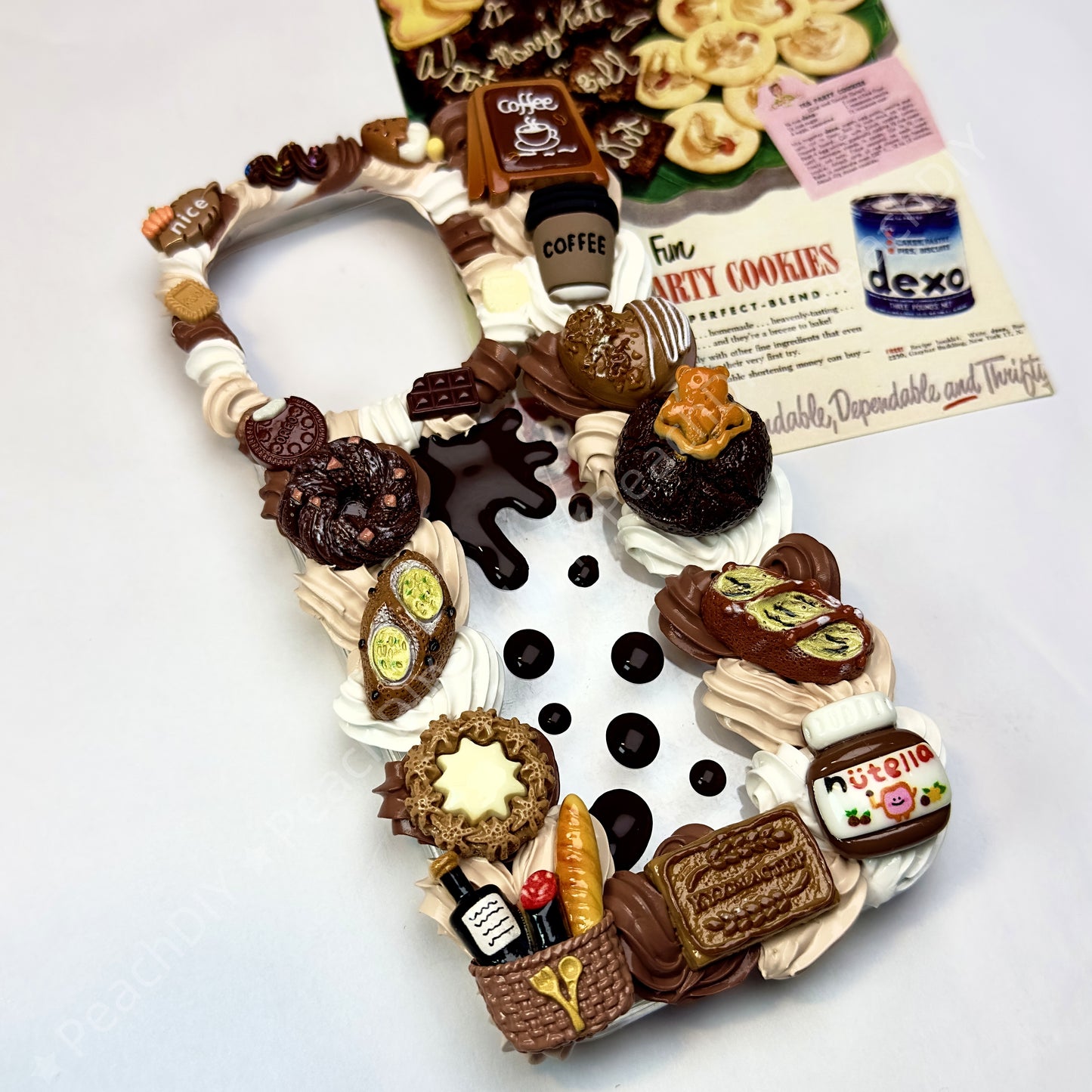 DIY Miniature Chocolate Decoden Phone Case