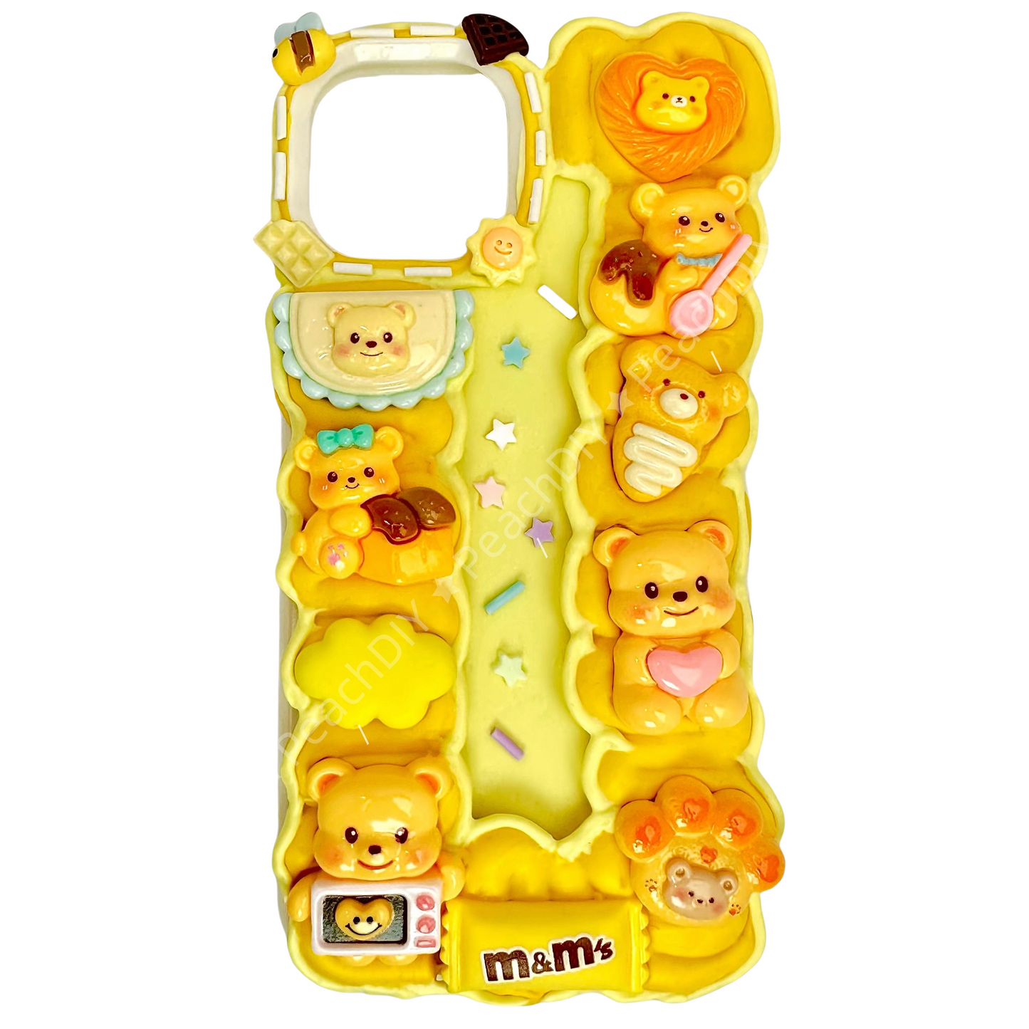 Handmade Butterbear decoden phone case, custom for iPhone and Samsung