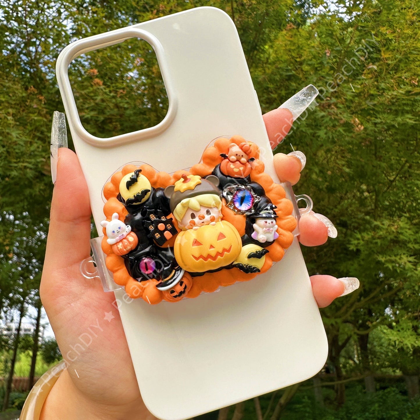 Halloween decoden phone clip with popmart sweet bean