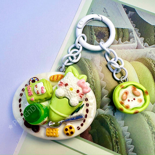 Miniature HelloKitty Roll Decoden Keychain