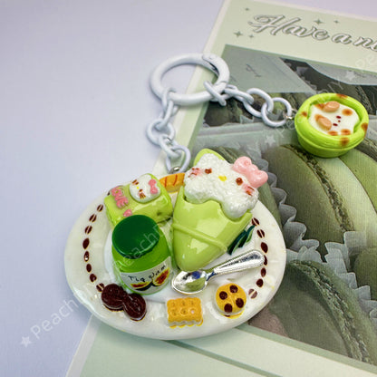 Miniature HelloKitty Roll Decoden Keychain