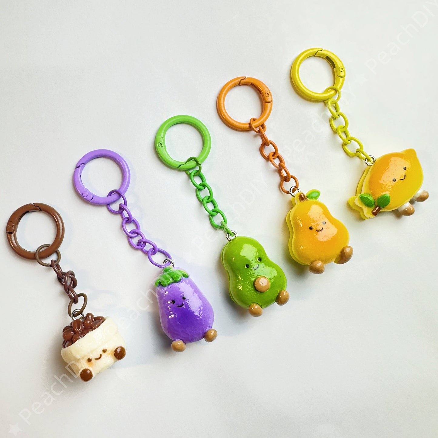 Jelly Cat Fruits Keychain