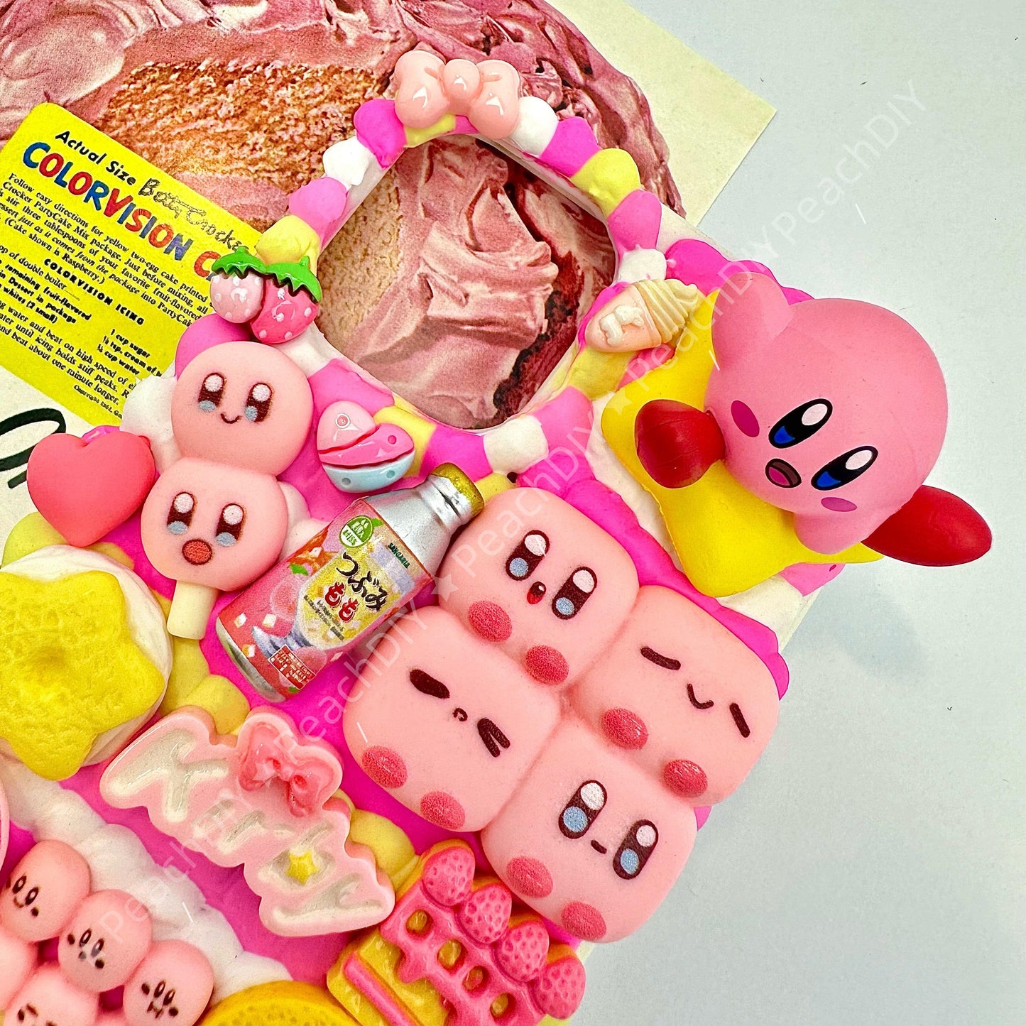 Kirby With Miniature Food Decoden Phone Case