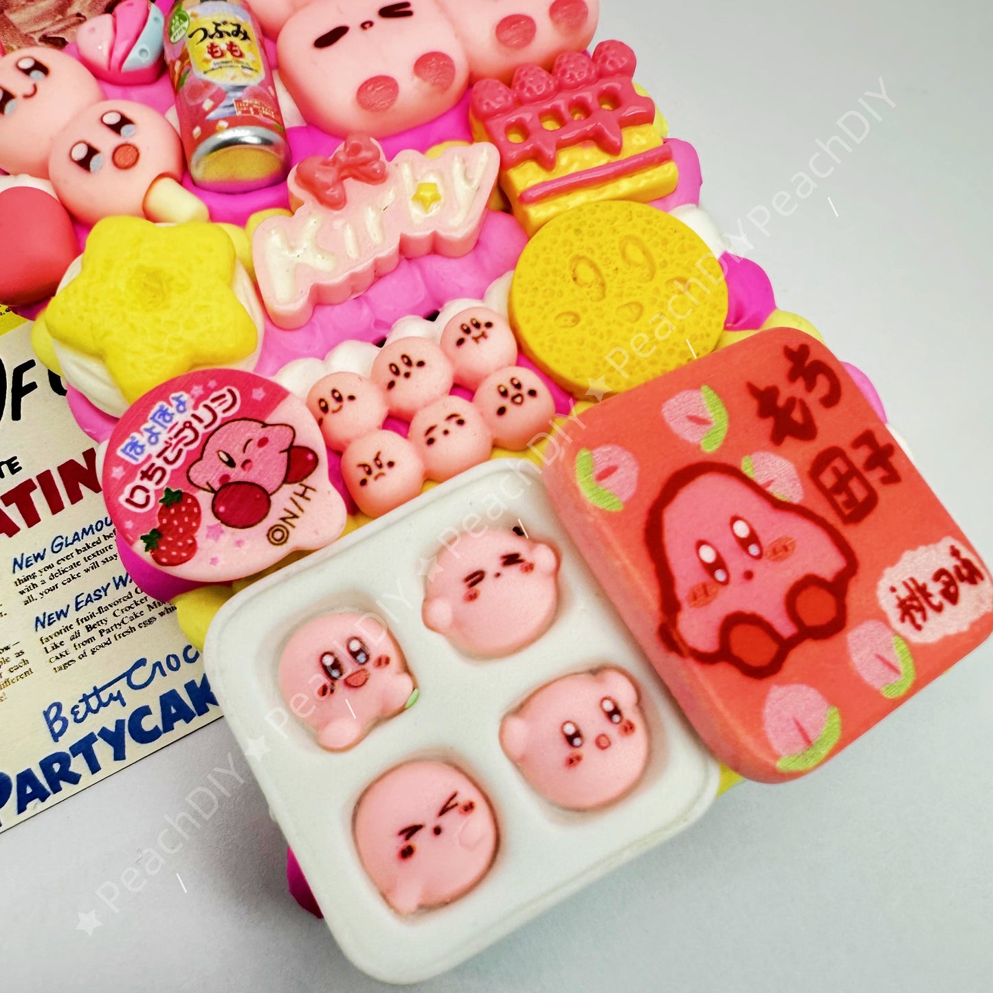 Kirby With Miniature Food Decoden Phone Case