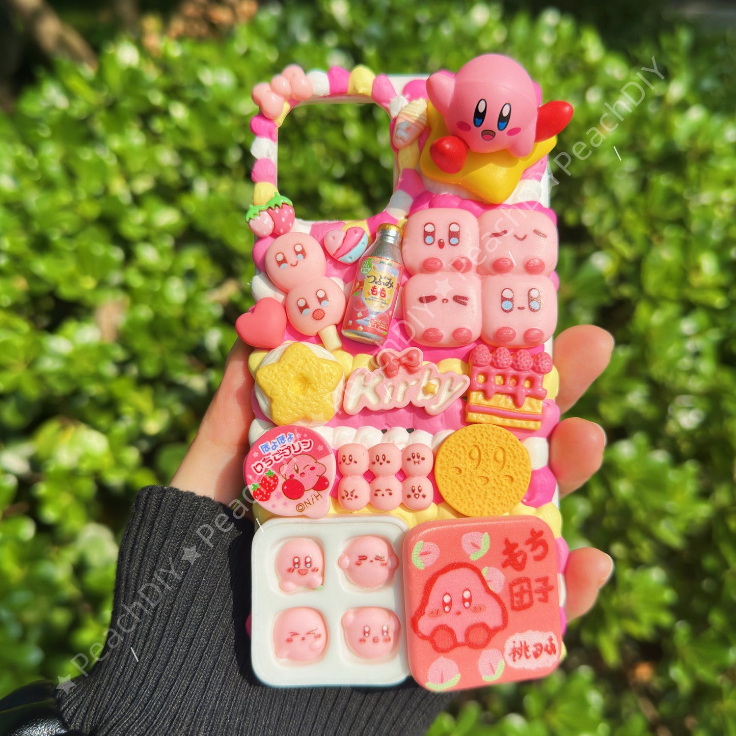 Kirby With Miniature Food Decoden Phone Case