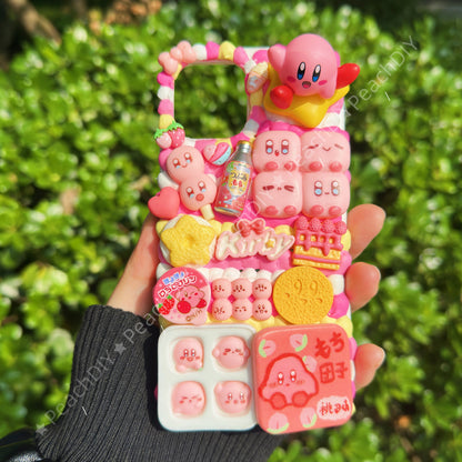 Kirby With Miniature Food Decoden Phone Case