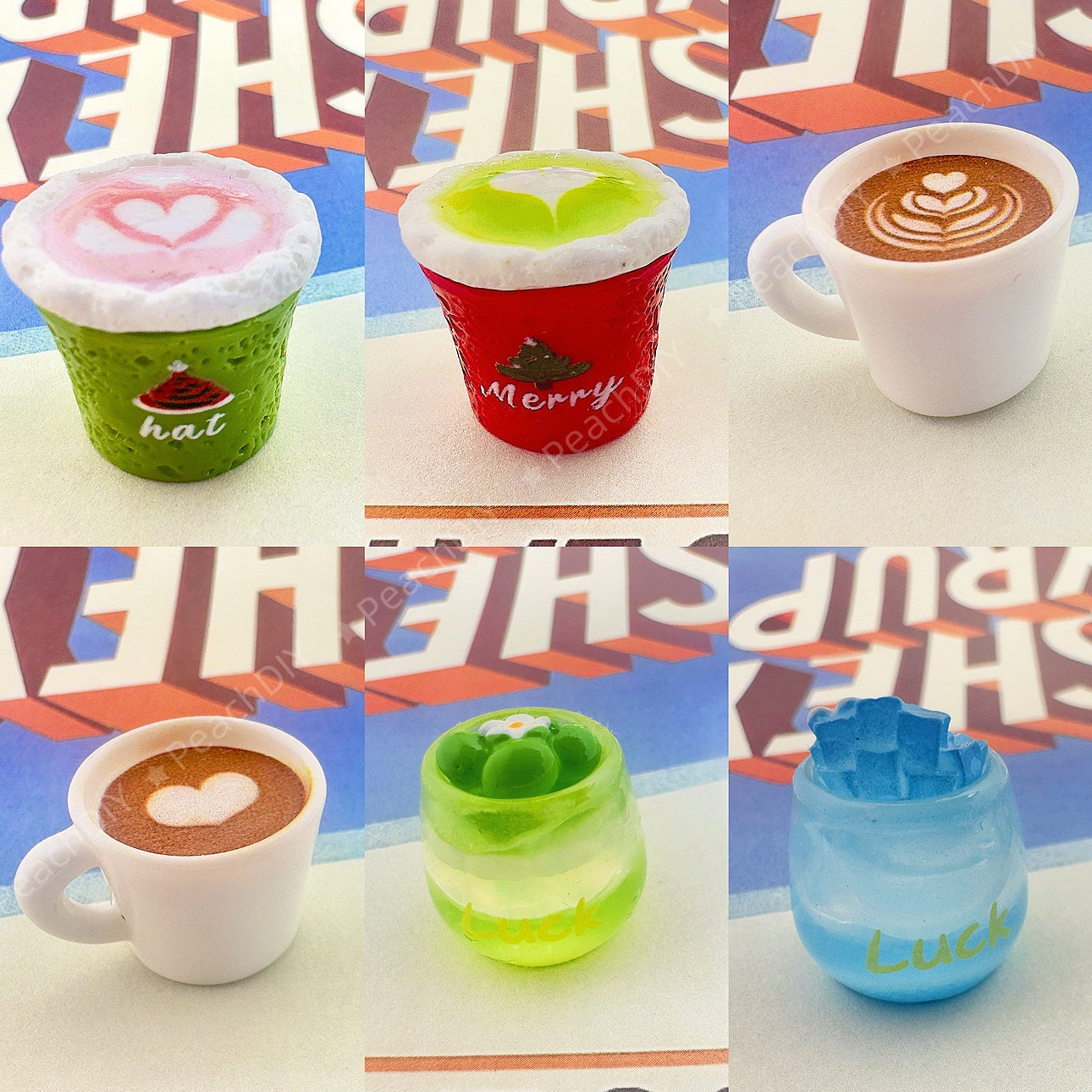 Dollhouse Miniature Coffee Drink Collection