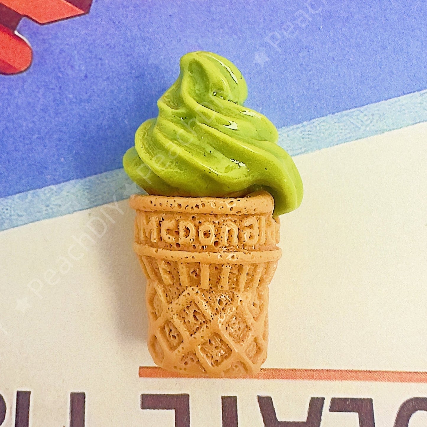 Helado en miniatura para casa de muñecas