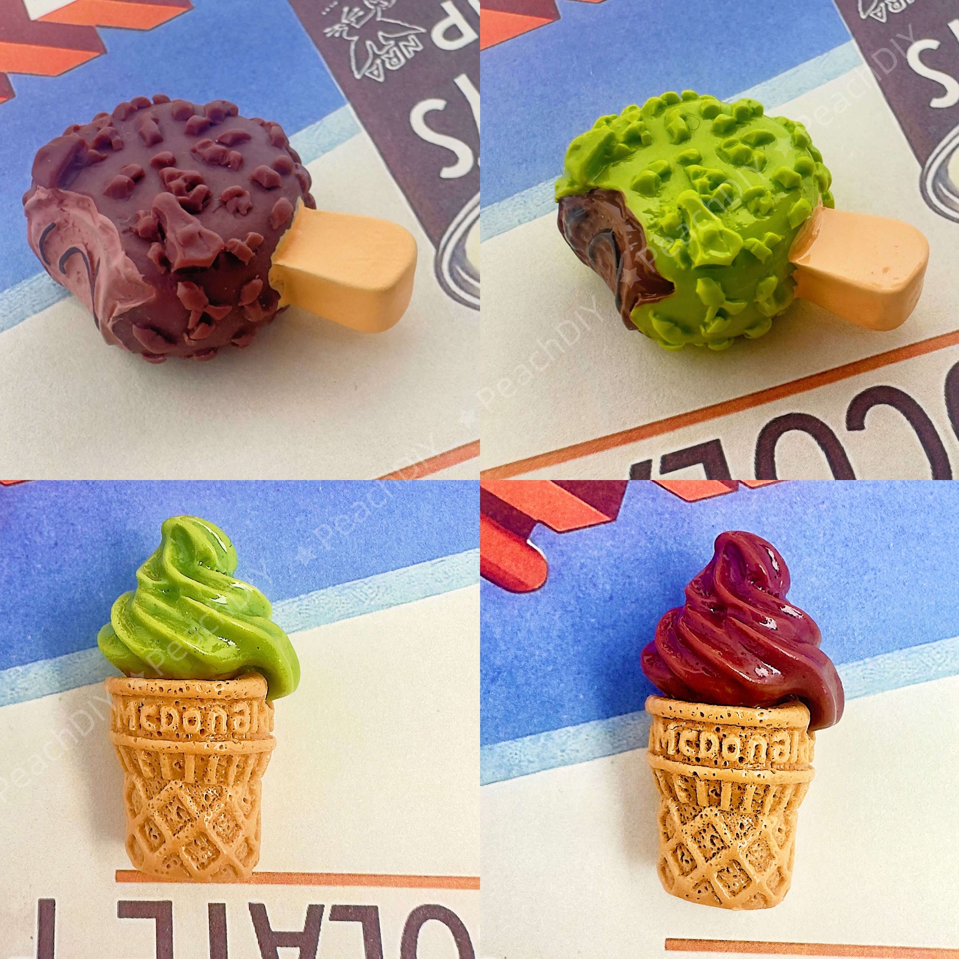 Miniature ice cream for dollhouses