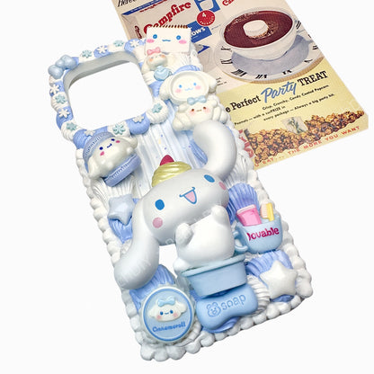 Funda para teléfono con la muñeca Cinnamoroll de Sanrio Decoden