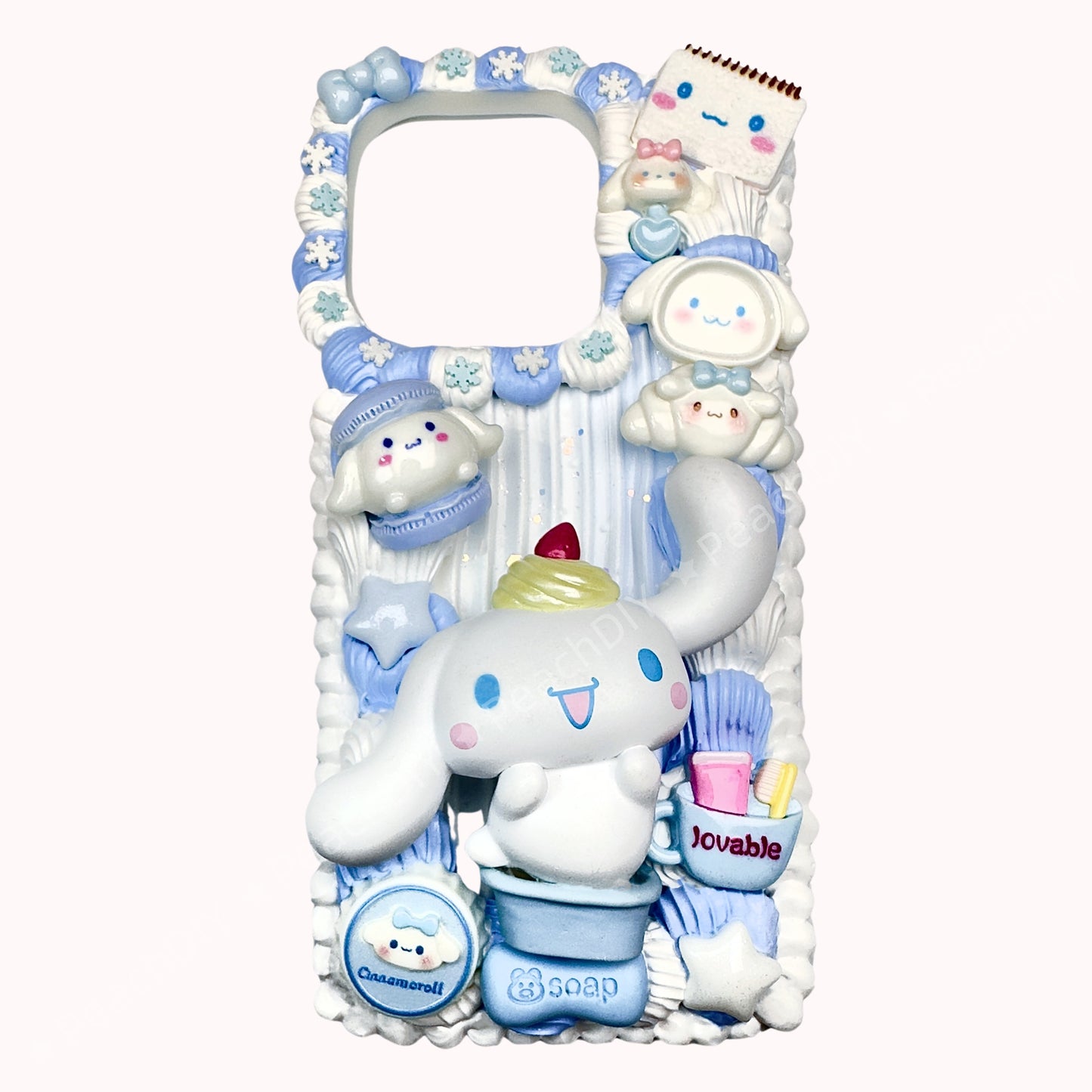 Sanrio Cinnamoroll doll-themed decoden phone case