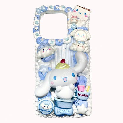 Sanrio Cinnamoroll doll-themed decoden phone case