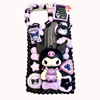 Sanrio Kuromi Doll Decoden Phone Case