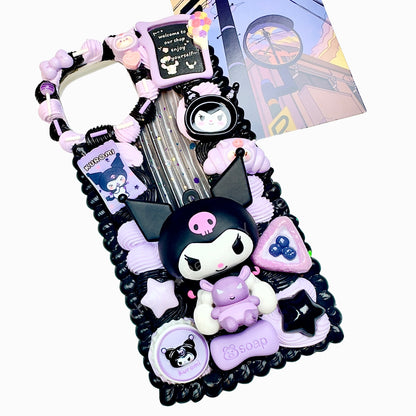 Sanrio Kuromi Doll Decoden Phone Case